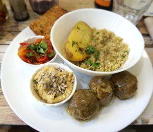 Falafel plate at Mon Resto Sans Gluten in Paris