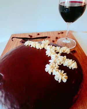 Chocolate Cake with a Chocolate Ganache at Sweets by Pepper in Geneva