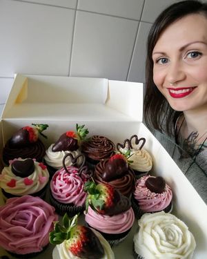 The baker... Featuring a Valentines Box of Cupcakes! at Sweets by Pepper in Geneva