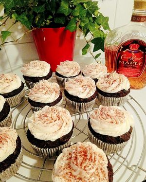 Canadian Maple Whiskey Cupcakes and Frosting! Amazing combination with Chocolate! at Sweets by Pepper in Geneva