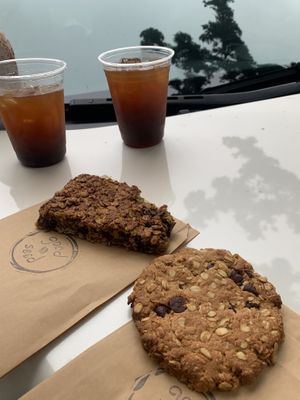 Monkey bar and chocolate peanut butter cookie  at Good Seed Cafe in Solvang