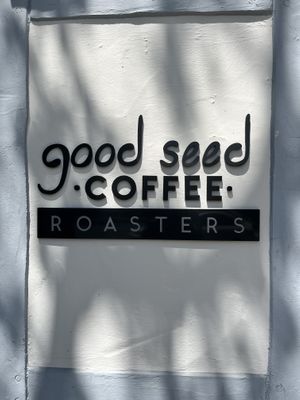 Outside  at Good Seed Cafe in Solvang