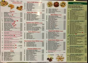 Menu page 1 at Leon Cantonese & Chinese Takeaway in Lincoln