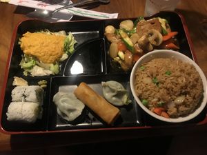 Vegan bento box at Red Ginger in Duluth