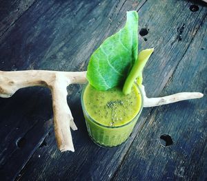 "Pine-Ana"-healthy smoothie with kale, banana, pineapple, almond milk & chia seeds at Alchemy in Koh Chang