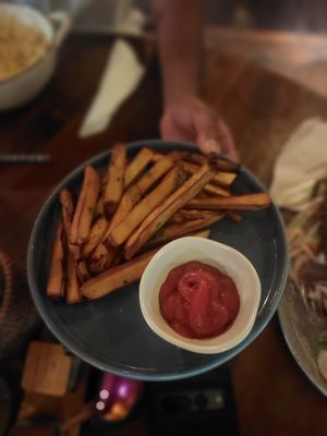 Yam fries at Kafe in Ubud