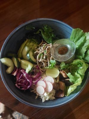 Soba noodles at Kafe in Ubud