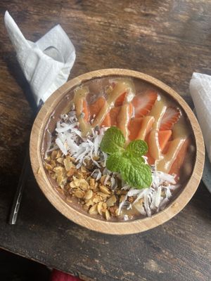 Small sized smoothie bowl   at Kafe in Ubud