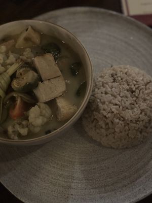 Thai green curryy  at Kafe in Ubud