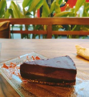 Raw Blueberry & Chocolate Cake at Kafe in Ubud