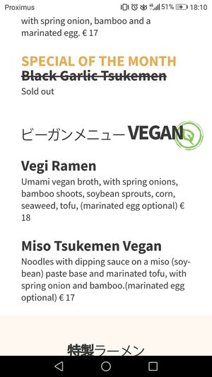 Miso Tsukemen Vegan ramen is the new one! at Zuru Zuru Ramen in Ghent