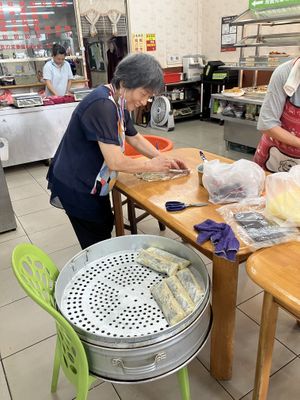 Homemade veg fish  at Cí Yì SùShí 慈益素食 in Hualien