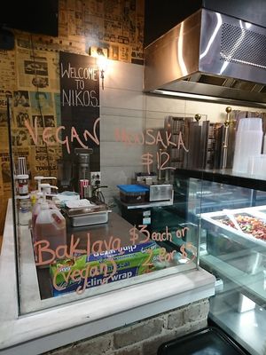 Vegan Mousaka is delicious!!! at Niko's Kitchen in Dulwich Hill