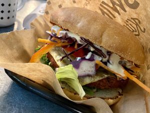 burger at Swing Kitchen - Rosenthalerstraße in Berlin