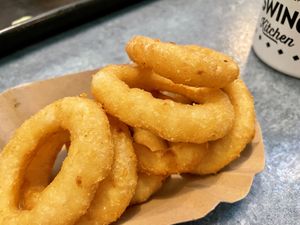 onion rings at Swing Kitchen - Rosenthalerstraße in Berlin