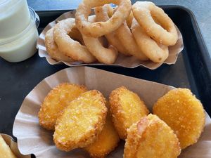 fried stuff at Swing Kitchen - Rosenthalerstraße in Berlin