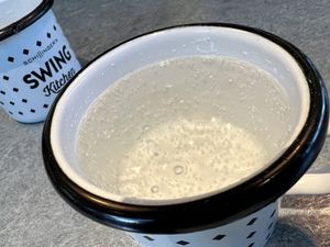 sparkling water  at Swing Kitchen - Rosenthalerstraße in Berlin