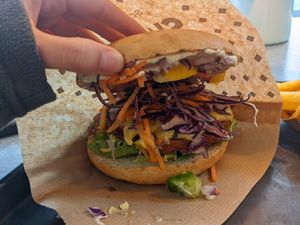 Cheeseburger at Swing Kitchen - Rosenthalerstraße in Berlin