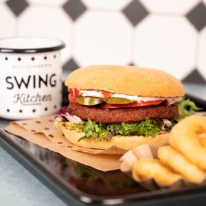 Chili Burger at Swing Kitchen - Rosenthalerstraße in Berlin
