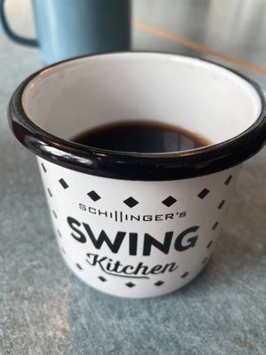 Cup for free refills  at Swing Kitchen - Rosenthalerstraße in Berlin