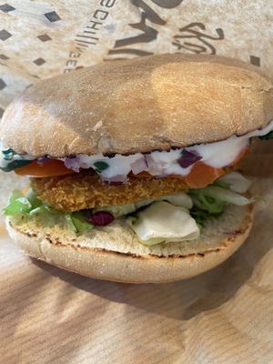 Vienna burger  at Swing Kitchen - Rosenthalerstraße in Berlin