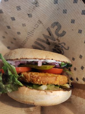 Vienna burger at Swing Kitchen - Rosenthalerstraße in Berlin