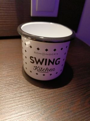 You can buy these for €13...I do like mugs. at Swing Kitchen - Rosenthalerstraße in Berlin