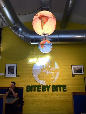 Saving the earth bite by bite 🌱✌️💚 at Swing Kitchen - Rosenthalerstraße in Berlin