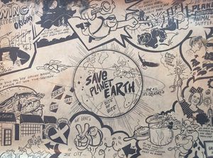 Tray art 👍 at Swing Kitchen - Rosenthalerstraße in Berlin