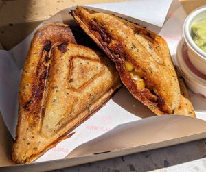 Mexican jaffle at Raw Galore in Bentleigh