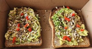 Avocado toast at Raw Galore in Bentleigh