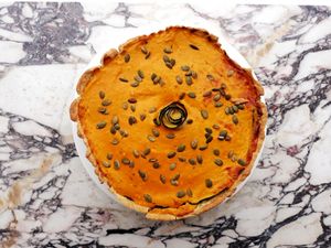 Seasonal Vegetables Tart at Beauclair in Brussels