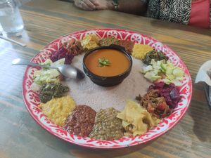 Veggie platter at Bole in College Park