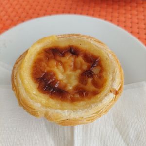 Vegan Portugese tart!!!! at Cantinho da Regina in Sesimbra