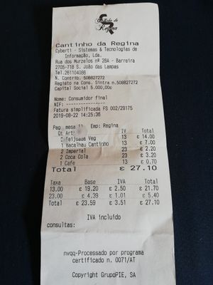 Bill at Cantinho da Regina in Sesimbra