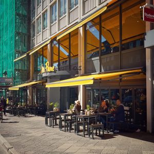 Terrace at Peter Pane - Holstentor in Luebeck