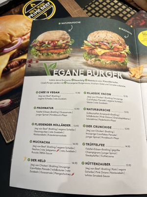 Vegan menu  at Peter Pane - Holstentor in Luebeck