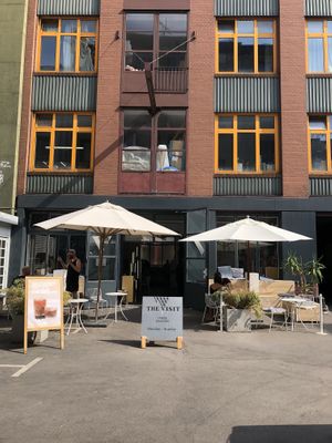 From the outside  at The Visit Coffee Roastery in Berlin
