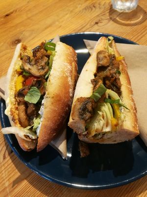 XXL-Sandwich at Antiquity Plant-based Cafe @ The Timetravellers Bookshop in Skibbereen