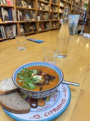   at Antiquity Plant-based Cafe @ The Timetravellers Bookshop in Skibbereen