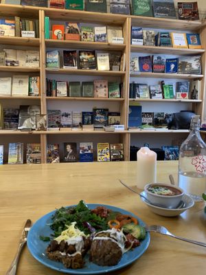 Baked potato  at Antiquity Plant-based Cafe @ The Timetravellers Bookshop in Skibbereen
