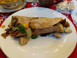 Vegan Harmless Ham Wrap at WhatNot Shoppe Cafe in Shamokin