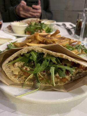 Ful sandwich (would have preferred just going with the platter!)   at Papyrus in Toronto