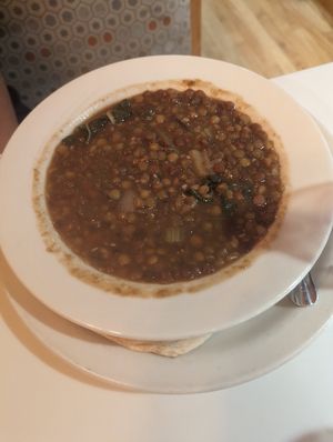 Lentil soup at Aladdin's Eatery - Hyde Park in Cincinnati