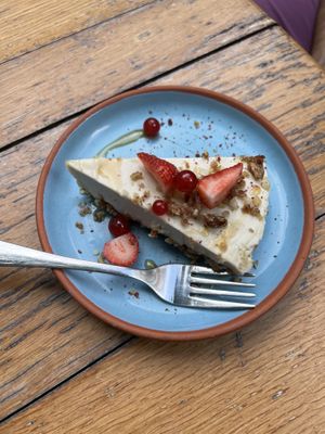 Lemon cheesecake  at Little Plant Pantry in Amsterdam