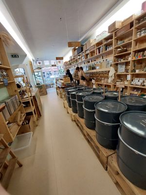 Inside the shop at Little Plant Pantry in Amsterdam