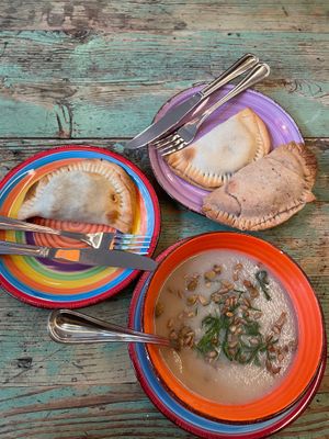 The empanadas were delicious and reminded me of the ones made by my family. at Little Plant Pantry in Amsterdam