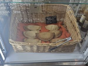 Vegan empanada at Little Plant Pantry in Amsterdam