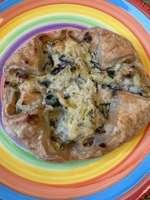 Vegan feta almond pie —so yum  at Little Plant Pantry in Amsterdam