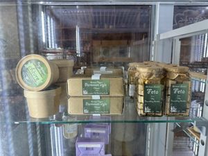 Vegan cheeses —try the chèvre !  at Little Plant Pantry in Amsterdam